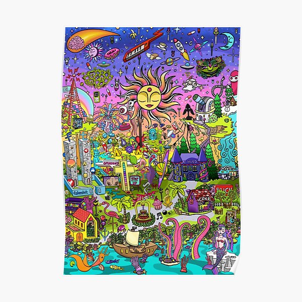 PSYCHEDELIC SUNSET REMIX Poster
