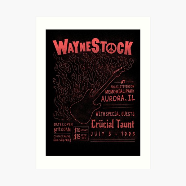 Waynestock Art Print