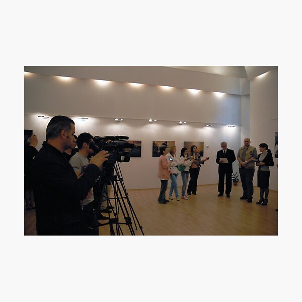 Opening My exhibition in Romania, Targoviste Photographic Print
