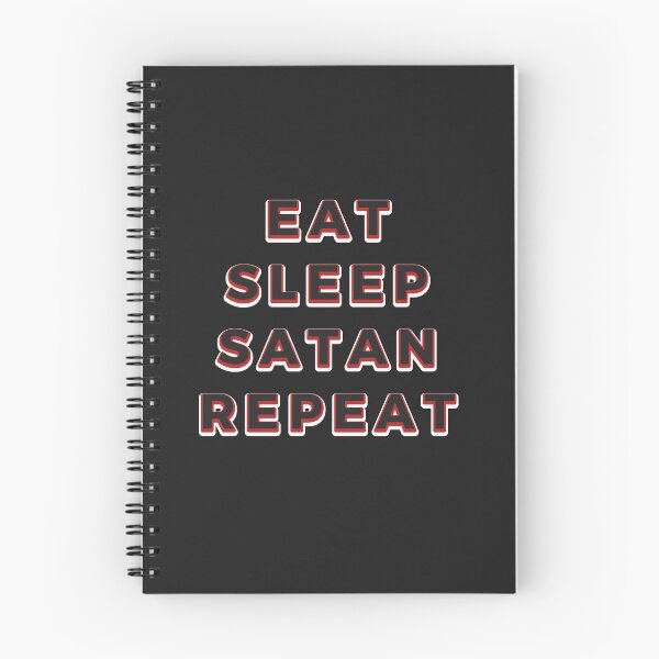 Artikelvorschau, Essen Sie Schlaf Satan Wiederholen Sie Satanist Böser lustiger Humor entworfen und verkauft von h44k0n.