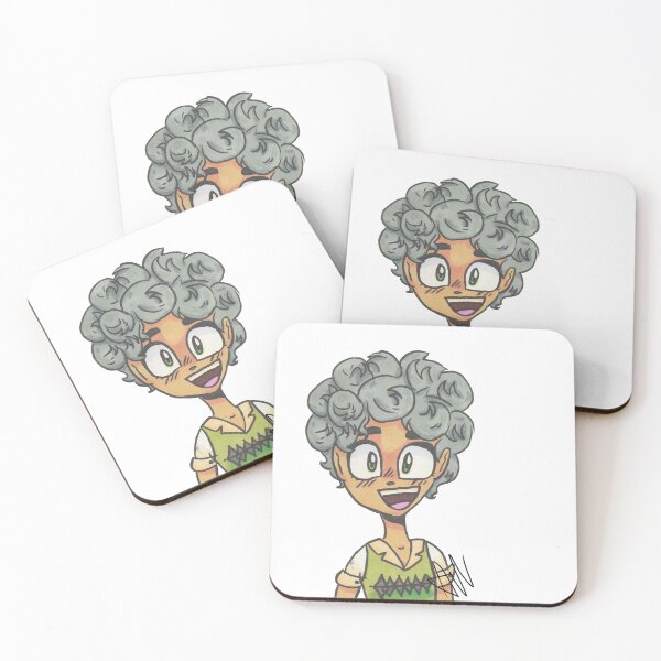 Item preview, Girl with grey puffy hair (transparent background) designed and sold by UnicornDaya.