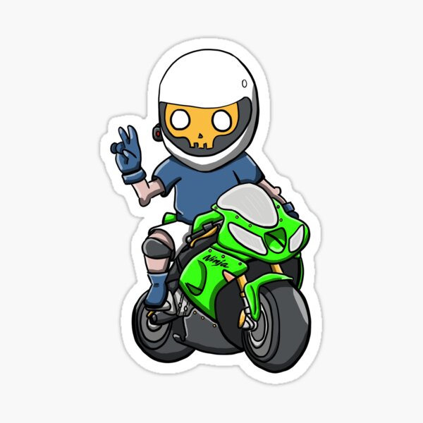 Chibi 2005 Kawasaki ZX6R 636 Sticker