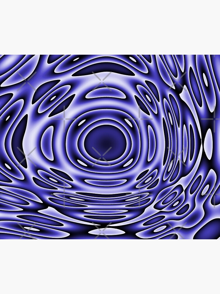 Psychodelia Purple Black and White Groovy Art - Trippy Gift by OneDayArt