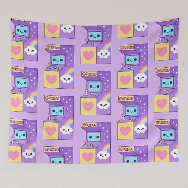 Item preview, kawaii pastel arcade designed and sold by kittybox.