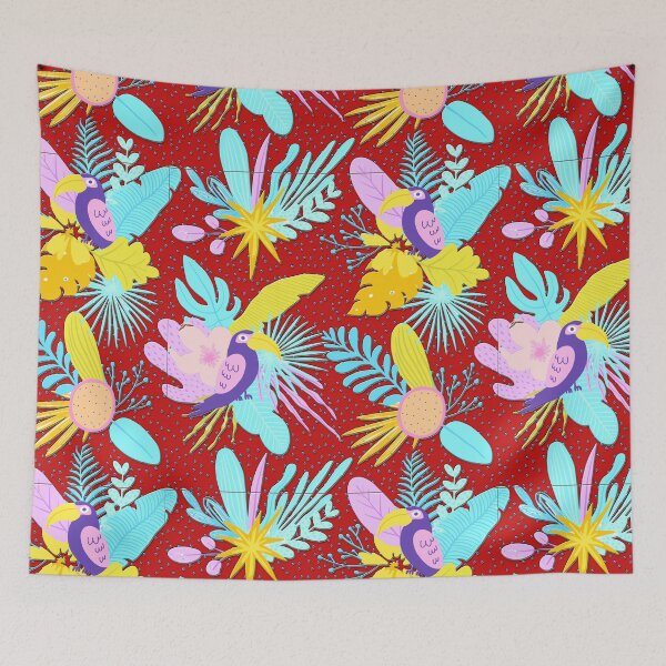 Item preview, Tropical Paradise Toucans and Flowers designed and sold by Delights.