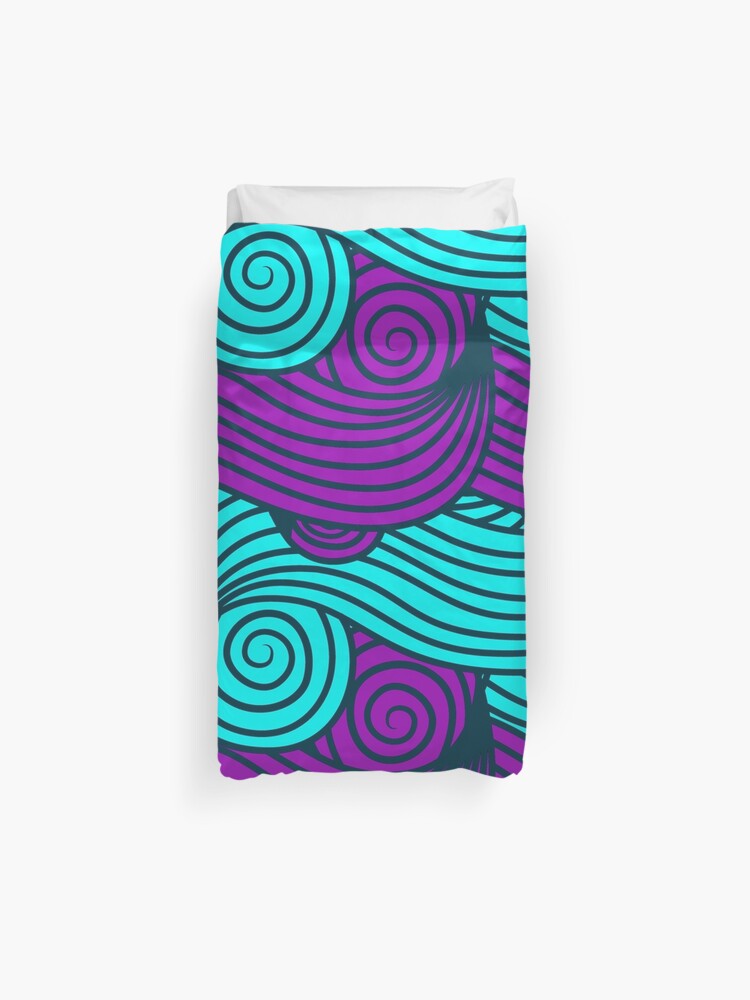 Japanese Cyberpunk Aesthetic Pattern Duvet Cover By