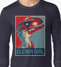 Raptor Propaganda - Fille intelligente T-shirt manches longues
