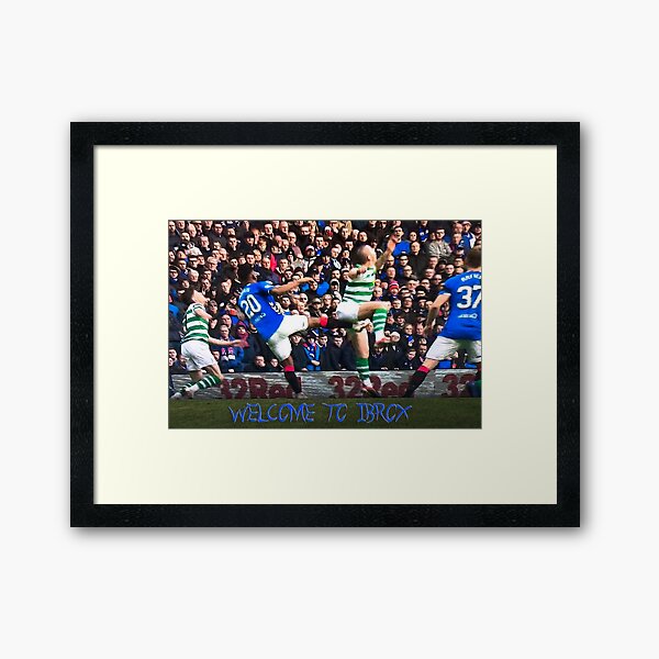 Ouch, Welcome to Ibrox Framed Art Print
