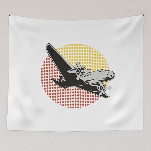 Item preview, Retro Vintage Airplane Gift Airline Pilot Aviation Art designed and sold by MintedFresh.