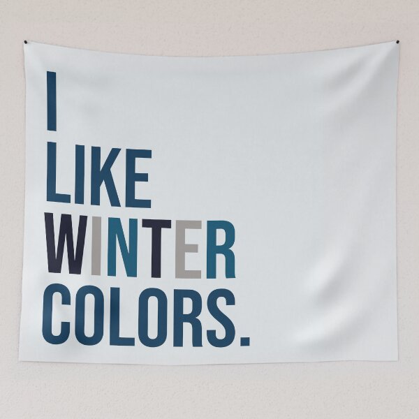 Item preview, I Like Winter Colors designed and sold by Julia DeVincentis.