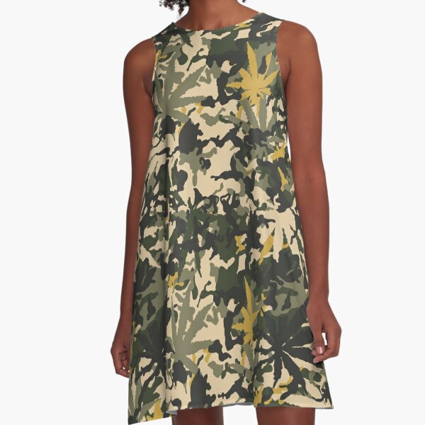 Camo420, The ultimate street camouflage. A-Line Dress for Sale by Leo  Rolph