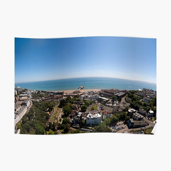 Bournemouth from above Poster
