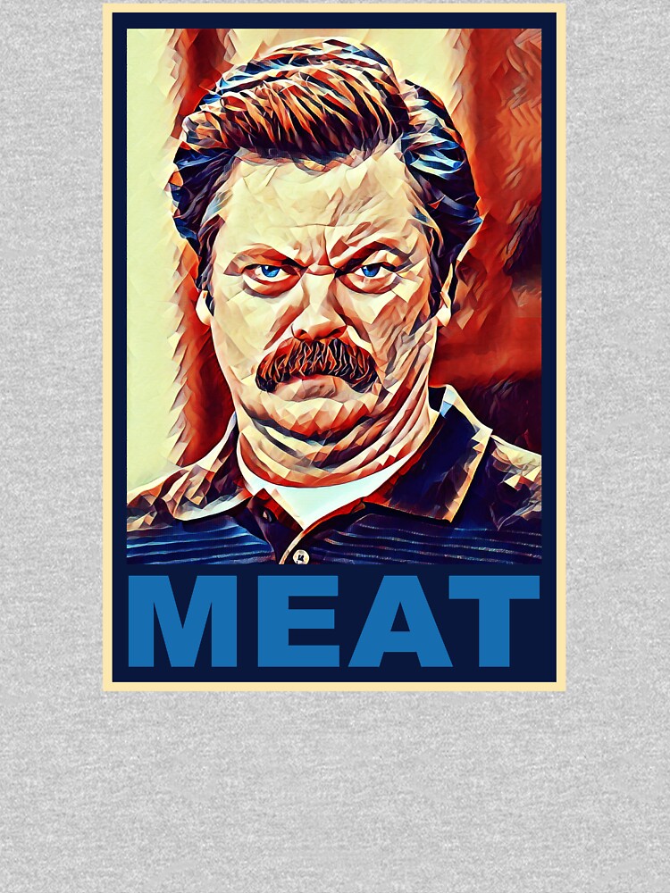 ron swanson meat shirt