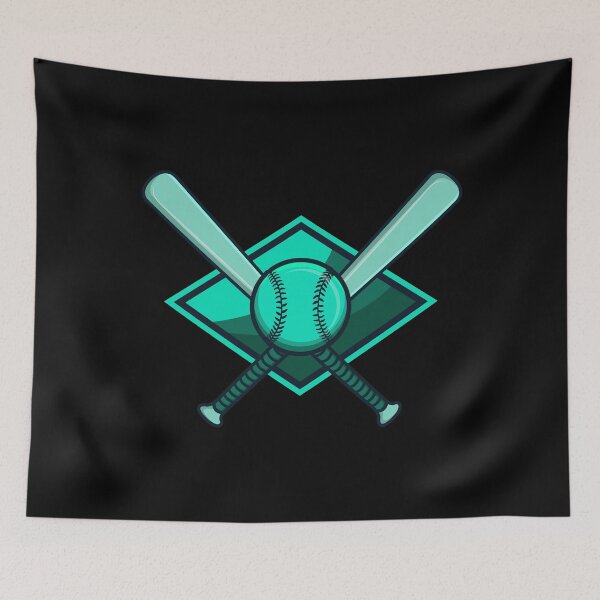Item preview, Crossed baseball bats designed and sold by tonstan.
