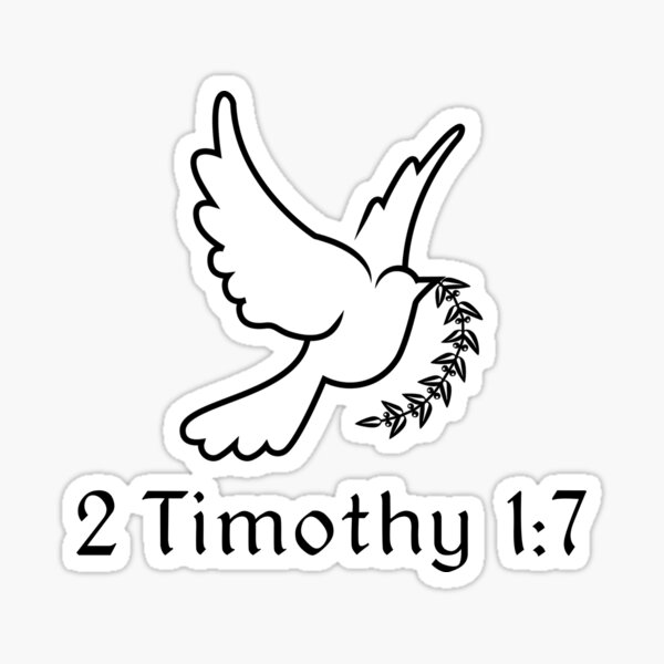 Timothy 1:7 Sticker, Faith stickers, Christian sticker, Religious deca –  Neyastickershop