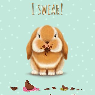 Artwork thumbnail, It wasn’t me, I swear! Bunny by lettieblue