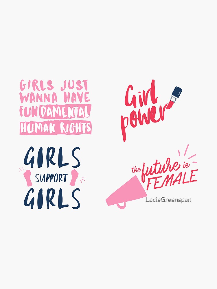 Feminist Sticker Pack Sticker For Sale By Laciegreenspan Redbubble