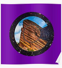 Colorado Red Rocks Sterne Logo Poster