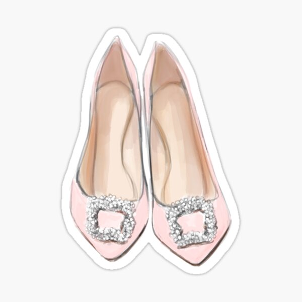 Baby Pink Manolos Sticker