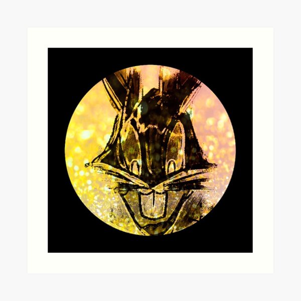 GOLD BUNNY Kunstdruck