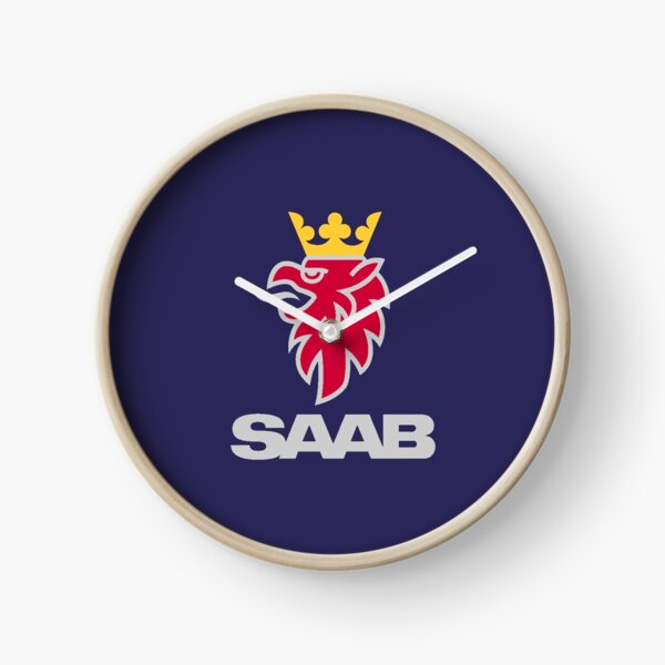 Saab logo products Clock