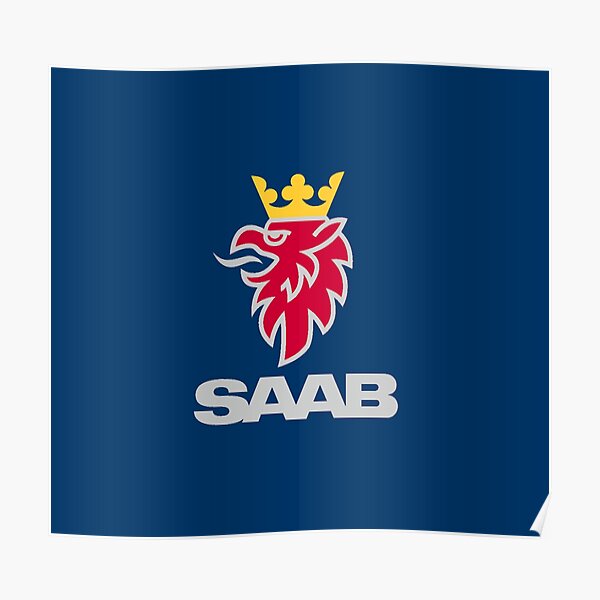Saab logo products Poster