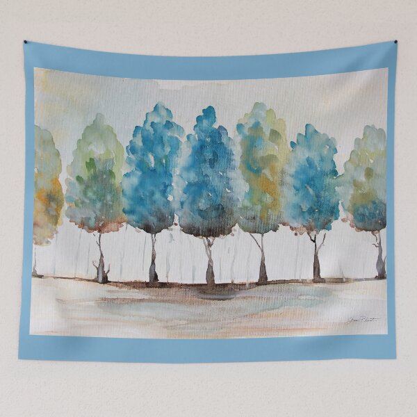 Item preview, Washy Blue Trees B designed and sold by Jean Plout.