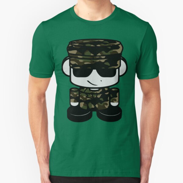 HERO'BOT Army Corps Member George Pershing Slim Fit T-Shirt