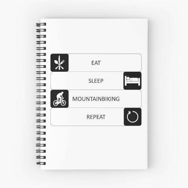 Item preview, Eat, sleep, mountainbiking, repeat  designed and sold by AndiHK.