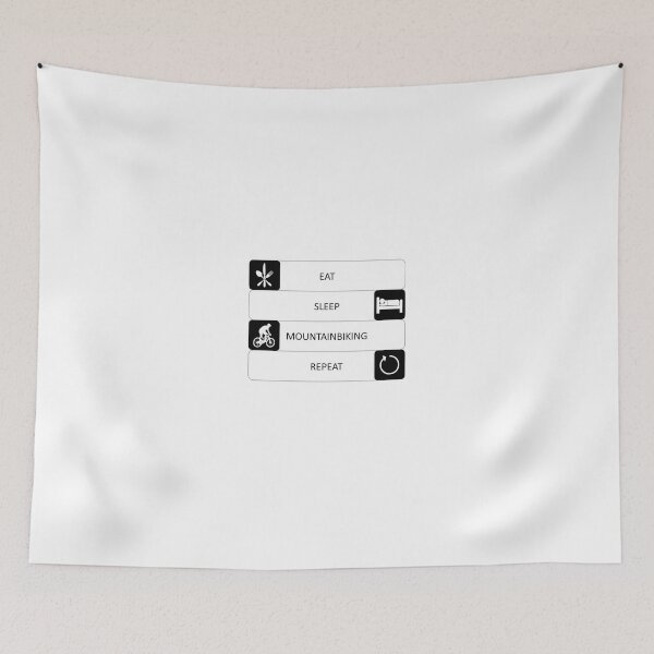 Item preview, Eat, sleep, mountainbiking, repeat  designed and sold by AndiHK.