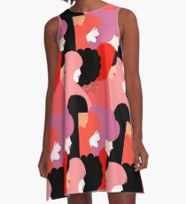 Gemeinsam bestehen wir weiter - Girl Power #girlpower A-Linien Kleid