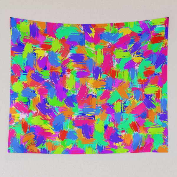 Item preview, Tropical colours colorful abstract red orange pattern nature designed and sold by BubblynBloom.