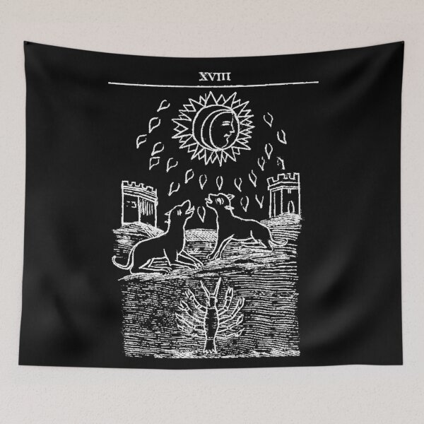 Item preview, Tarot the Moon 18 designed and sold by Talismania.