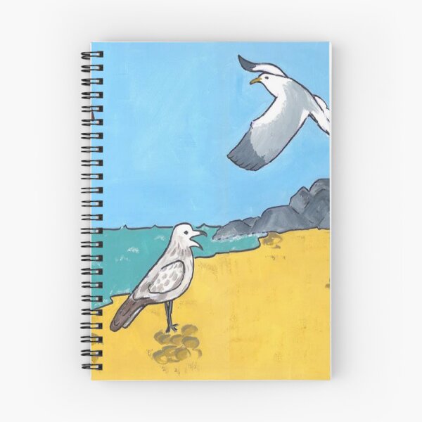 Item preview, Hythe Rocks - Seagulls on the Beach designed and sold by JaneWrenArt.