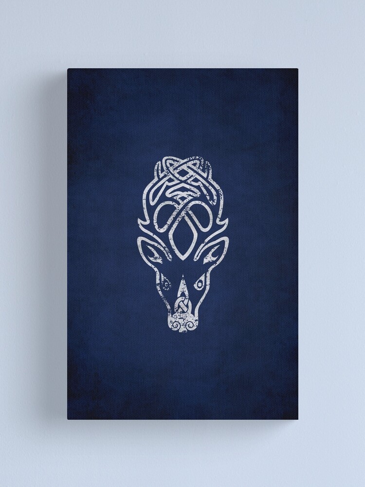 Alternate view of Falkreath Logo · Distressed Canvas Print
