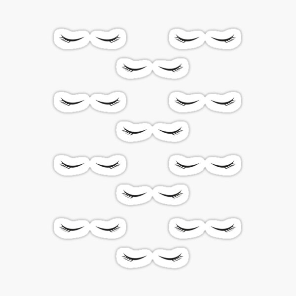 "Sleepy Eyes" Sticker for Sale by Julia2Julia Redbubble