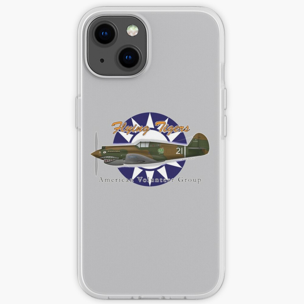 Flying Tigers P 40 Fighter Iphone Case By Cobbwebb Redbubble