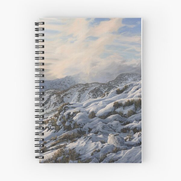 Item preview, Winter Mountain Hare - Snow covered mountains designed and sold by martinridleyart.
