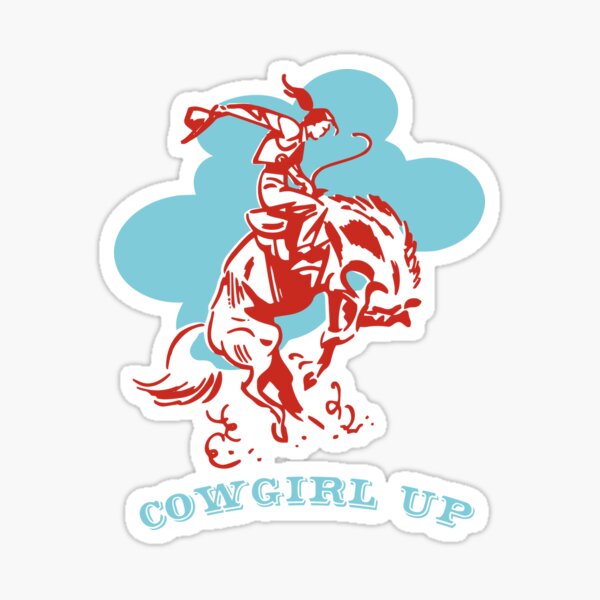 Team Flying Cowgirl Sticker