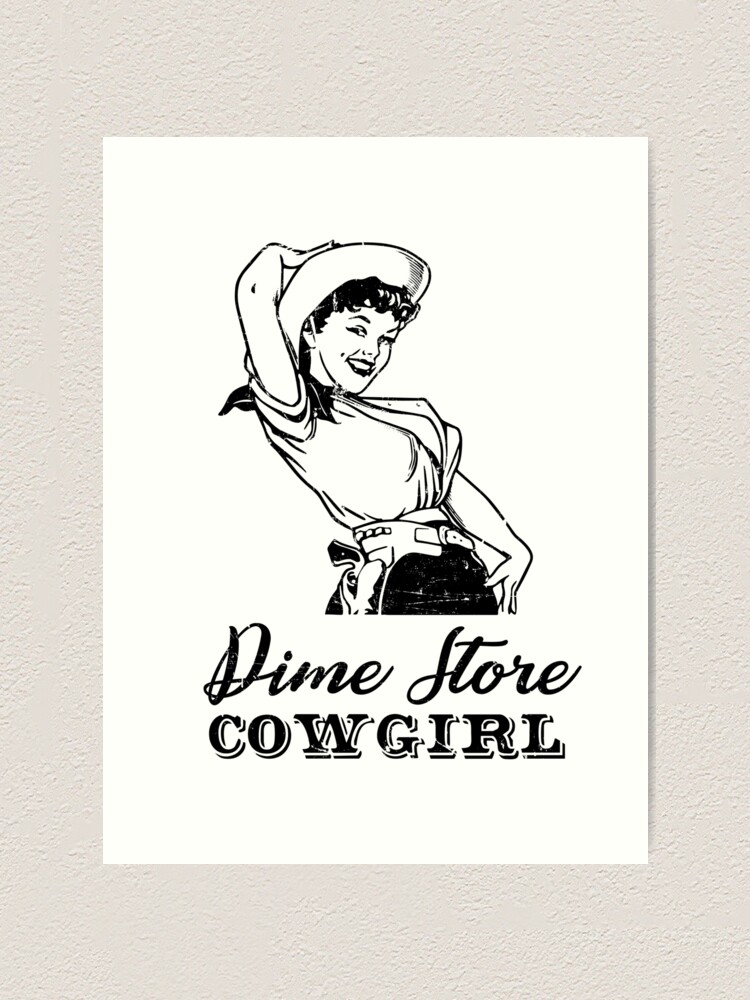 Dime Store Cowgirl Up Western Graphic T 