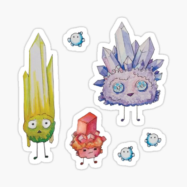 Crystal Rock Creatures - Sticker Pack Sticker