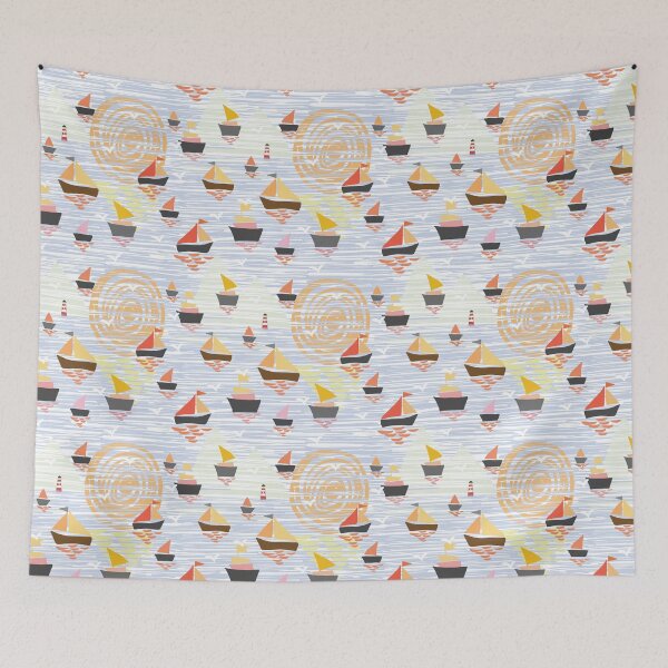 Item preview, nautical_Sunset siling designed and sold by studiokay12.
