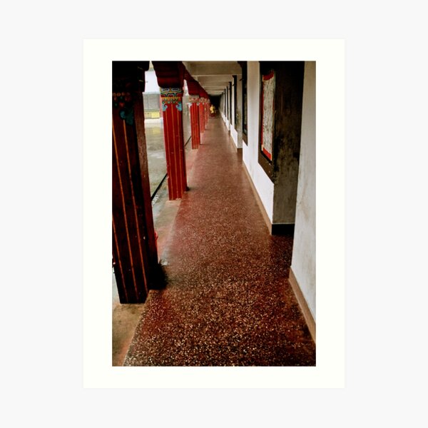 gompa path. rumtek, sikkim Art Print