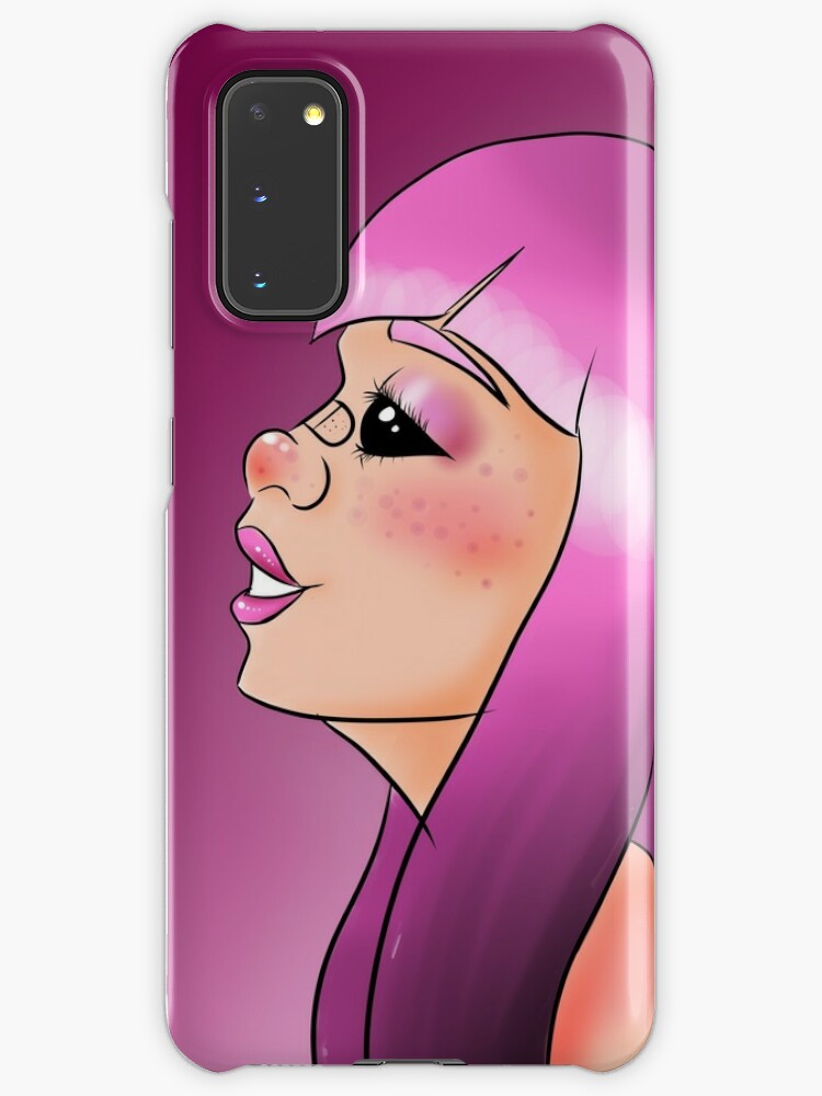 Pink Aesthetic Girl Case Skin For Samsung Galaxy By Edge Fanart Redbubble