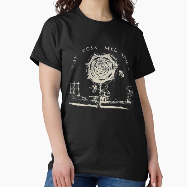 Vista previa del artículo con la obra «Emblema Rosacruz Dat Rosa Mel Apibus Hermética», diseñado y vendido por h44k0n.