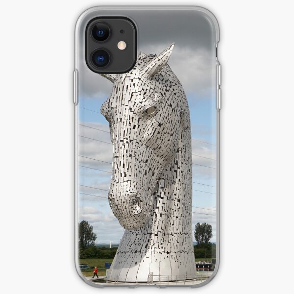 The Kelpies sculptures , Helix Park, Scotland iPhone Soft Case