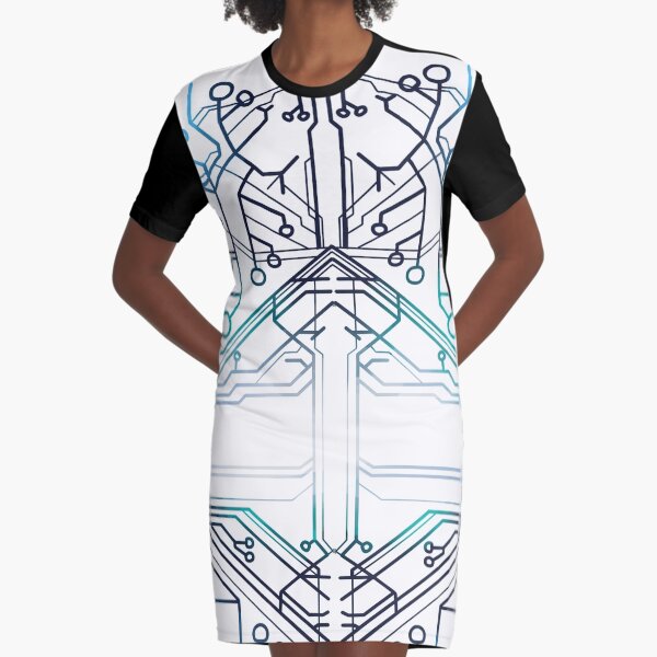 Squip's Hoodie Pattern Graphic T-Shirt Dress