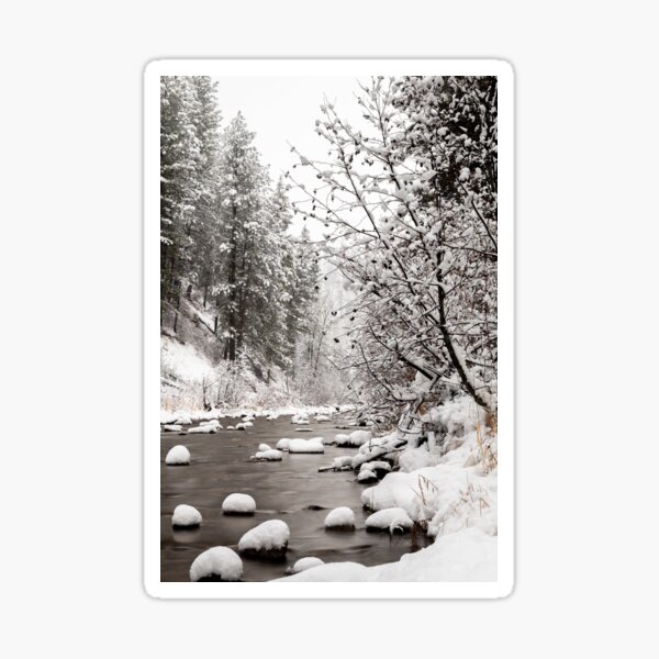 Winter at Robie Creek Sticker