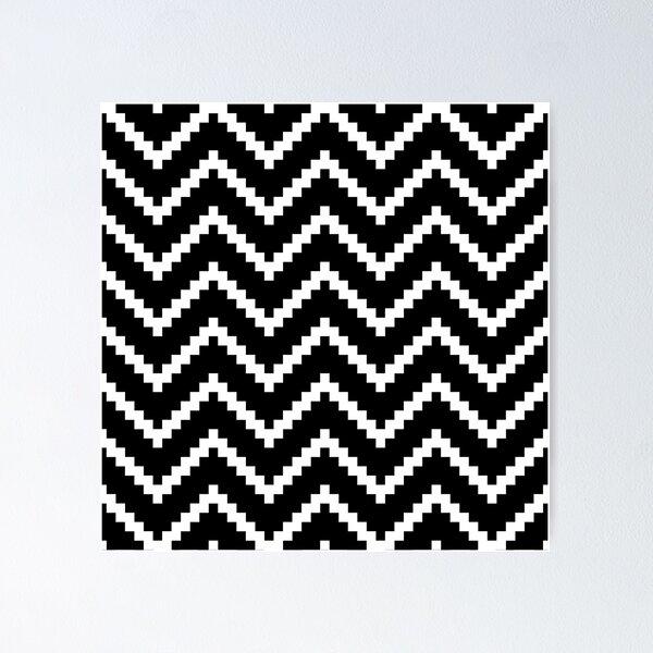 Item preview, Minimal Aztec Tribal Geometric Black and White Chevron Zigzag designed and sold by bitart.