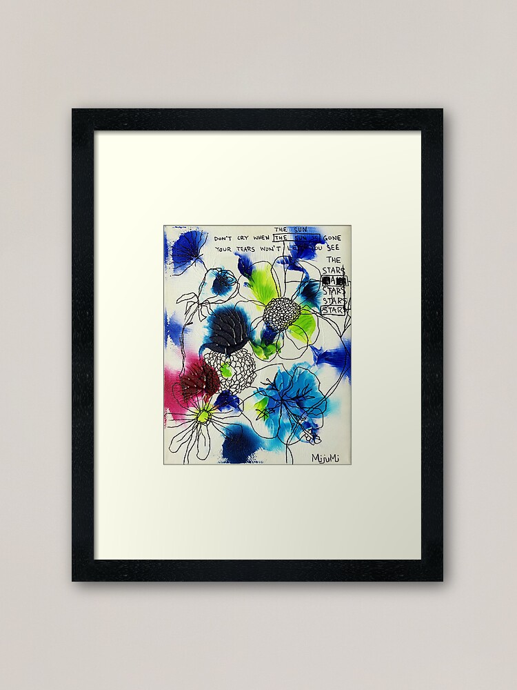 Alternate view of Don't Cry Framed Art Print